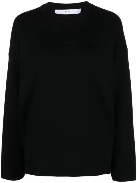 IRO intarsia knit-logo jumper