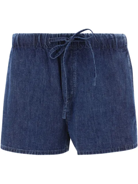 Valentino Garavani logo plaque drawstring shorts