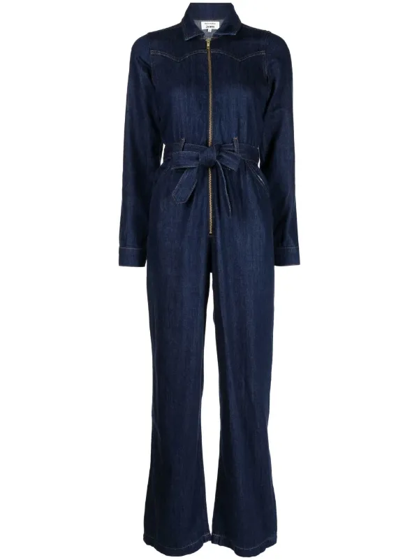 Reformation Olivia Denim Jumpsuit Farfetch
