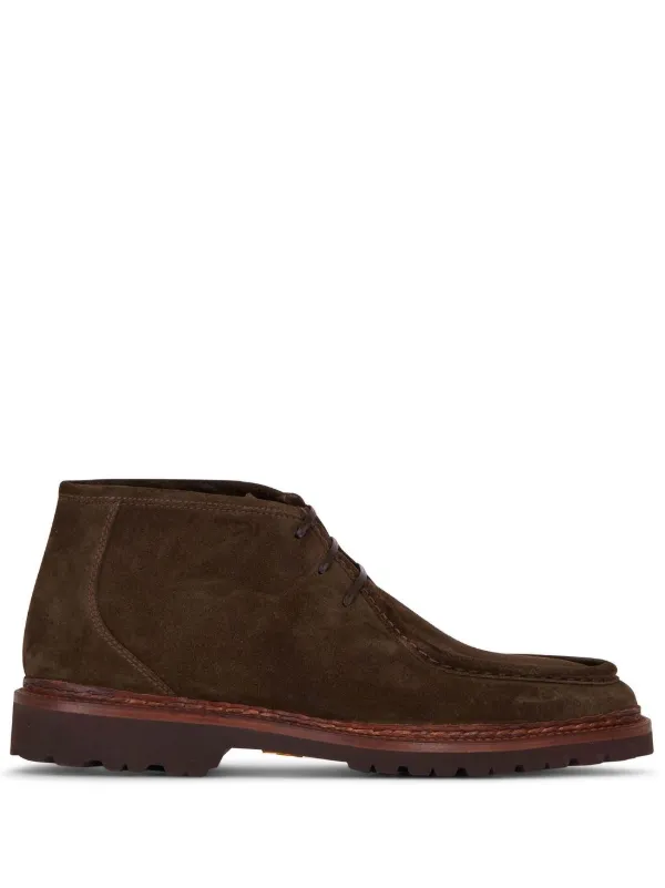 Bontoni Suede lace up Boots Farfetch