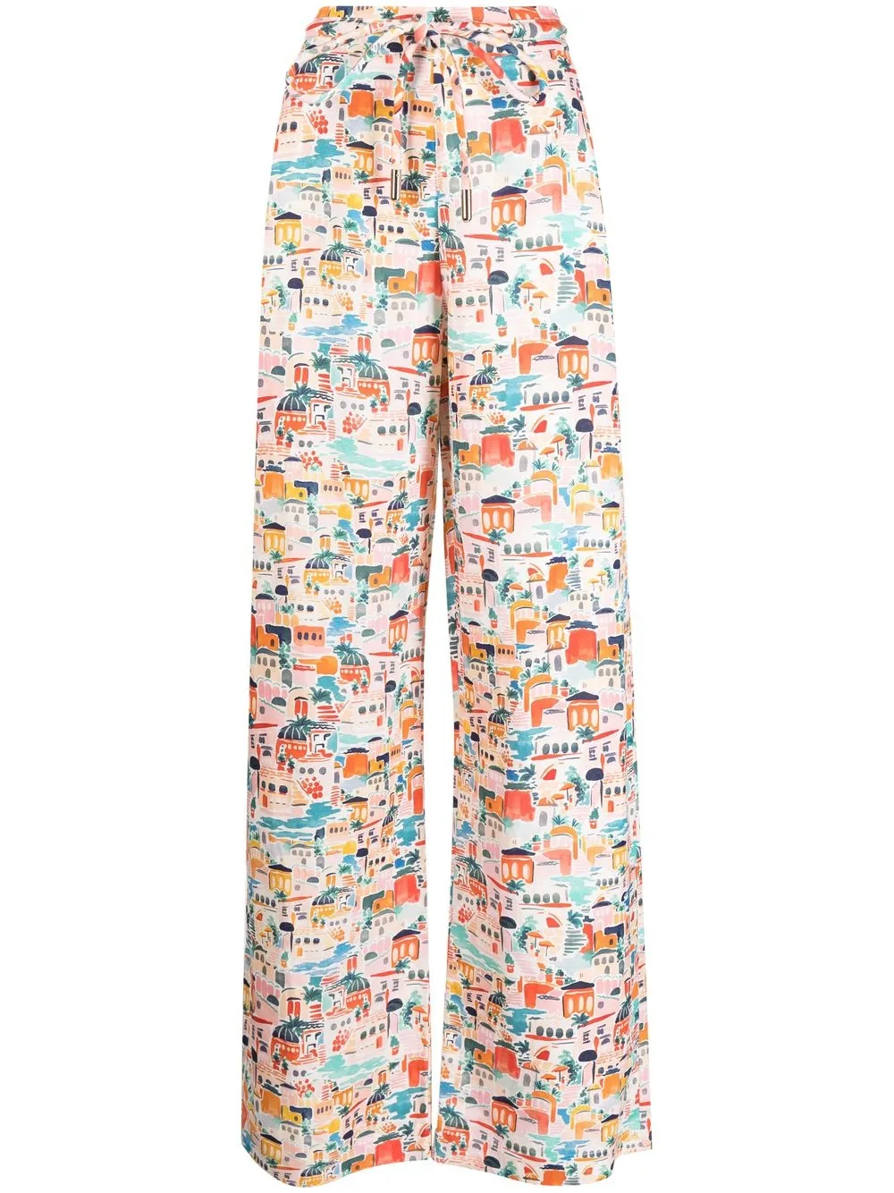 

Rebecca Vallance Sevilla graphic-print straight-leg trousers - Multicolour