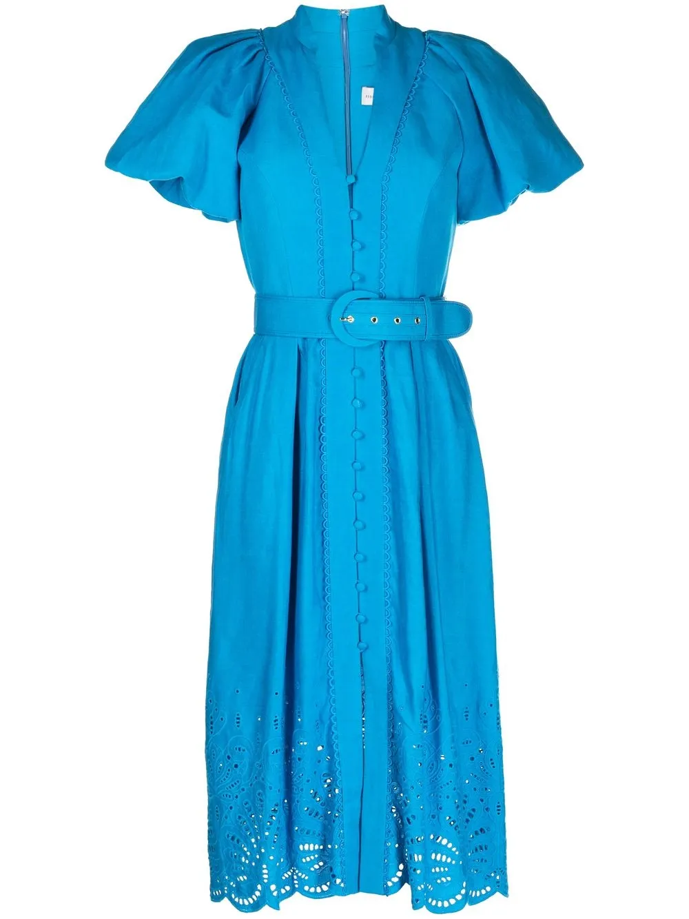 

Rebecca Vallance Isidora puff-sleeves midi dress - Blue