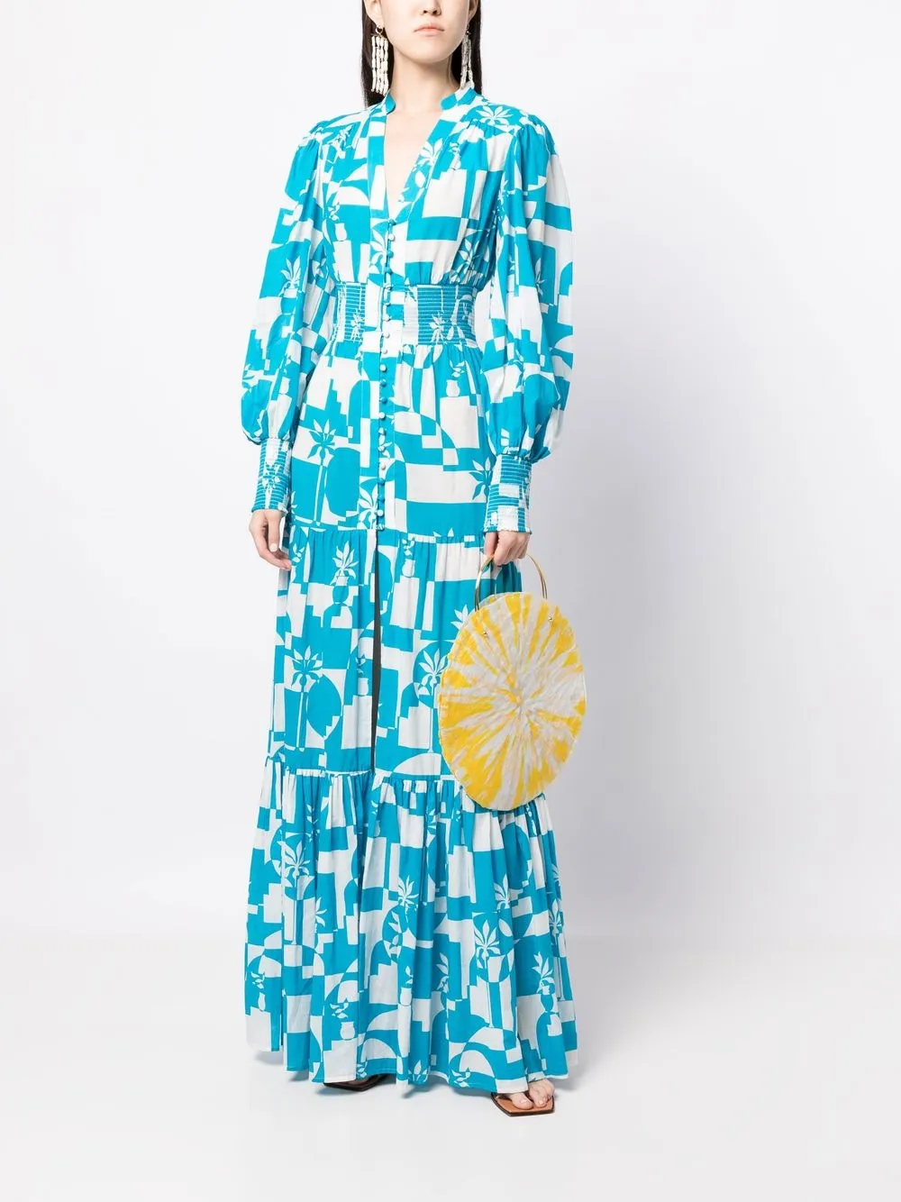 Rebecca Vallance Maxi-jurk met print - Blauw