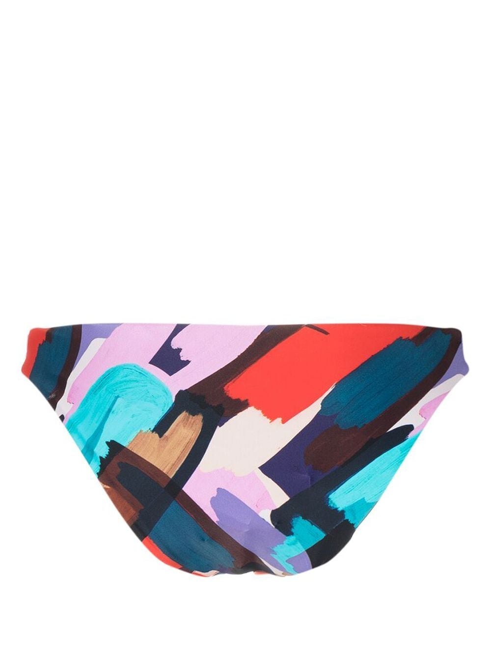 Shop Rebecca Vallance Malaga Paint-print Bikini Bottoms In Multicolour