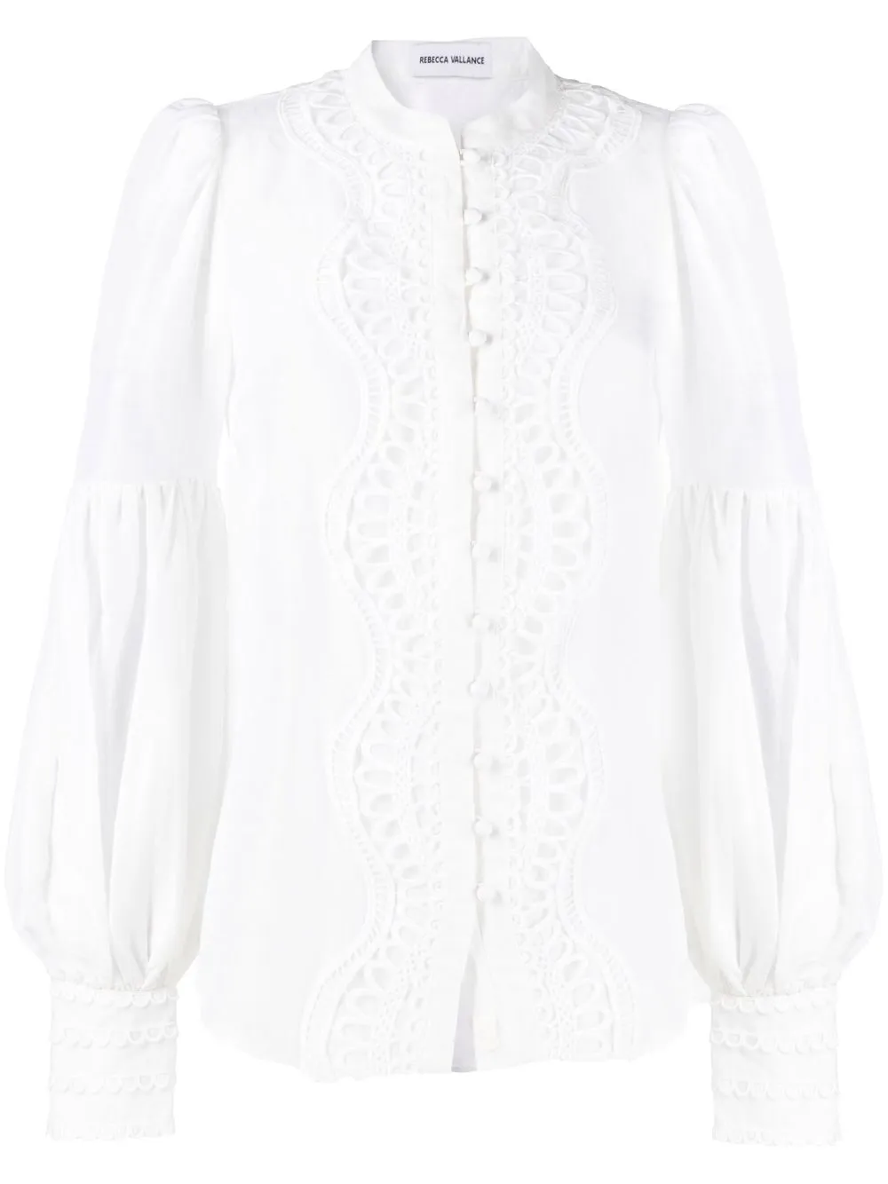 

Rebecca Vallance Julieta crochet-detail blouse - White