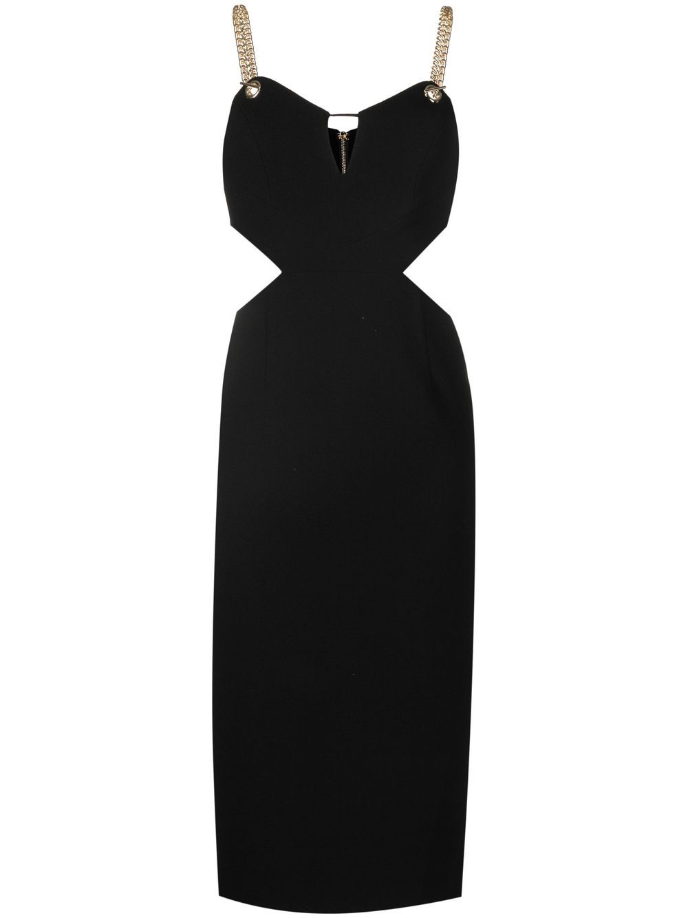 Shop Rebecca Vallance Dulce Amore Midi Dress In Black