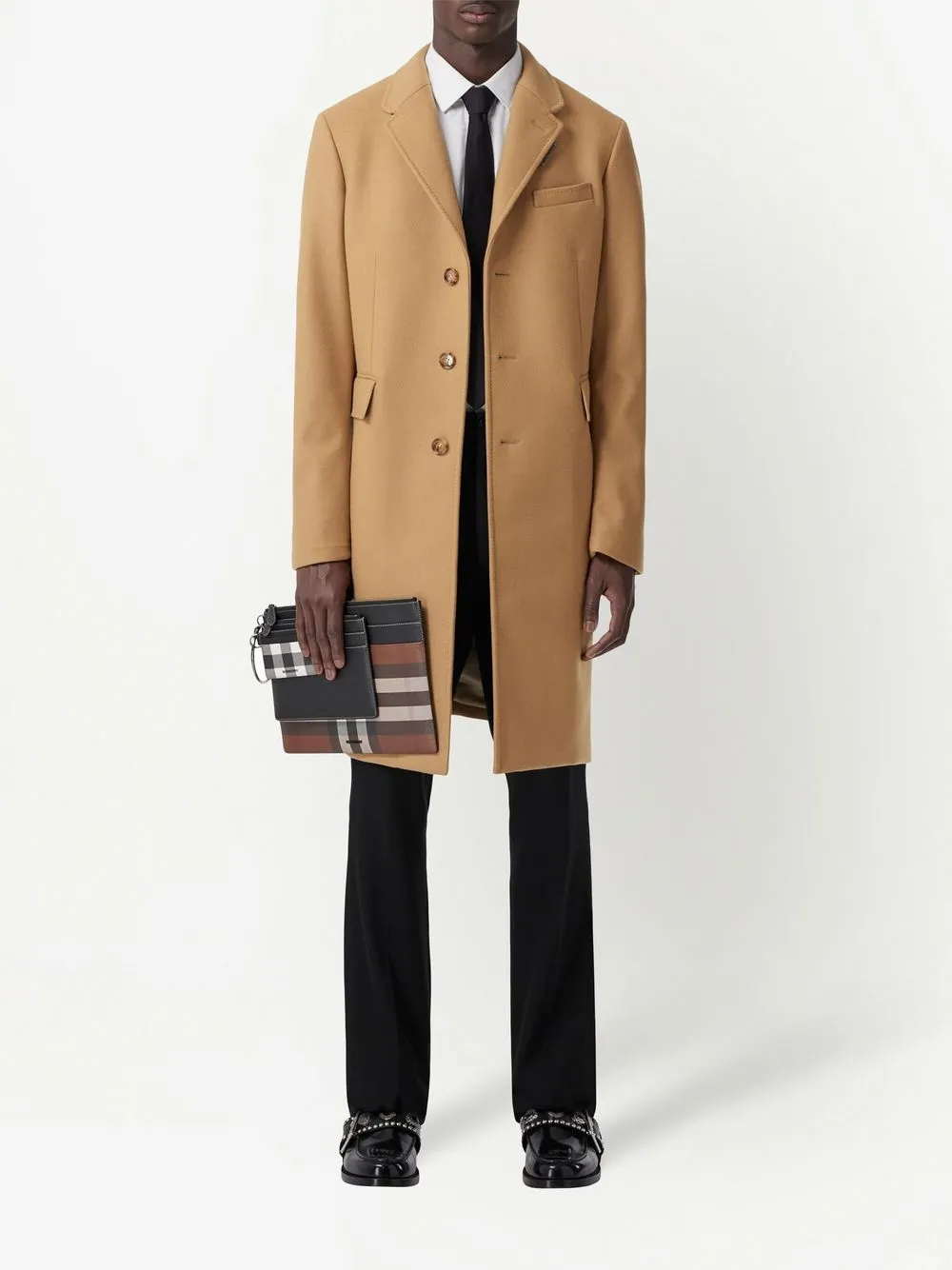 Burberry Pasjeshouder met Vintage Check - Bruin