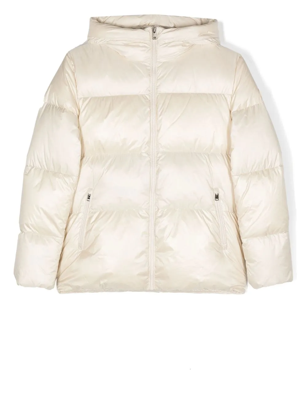 

Woolrich Kids zip-up padded down jacket - Neutrals