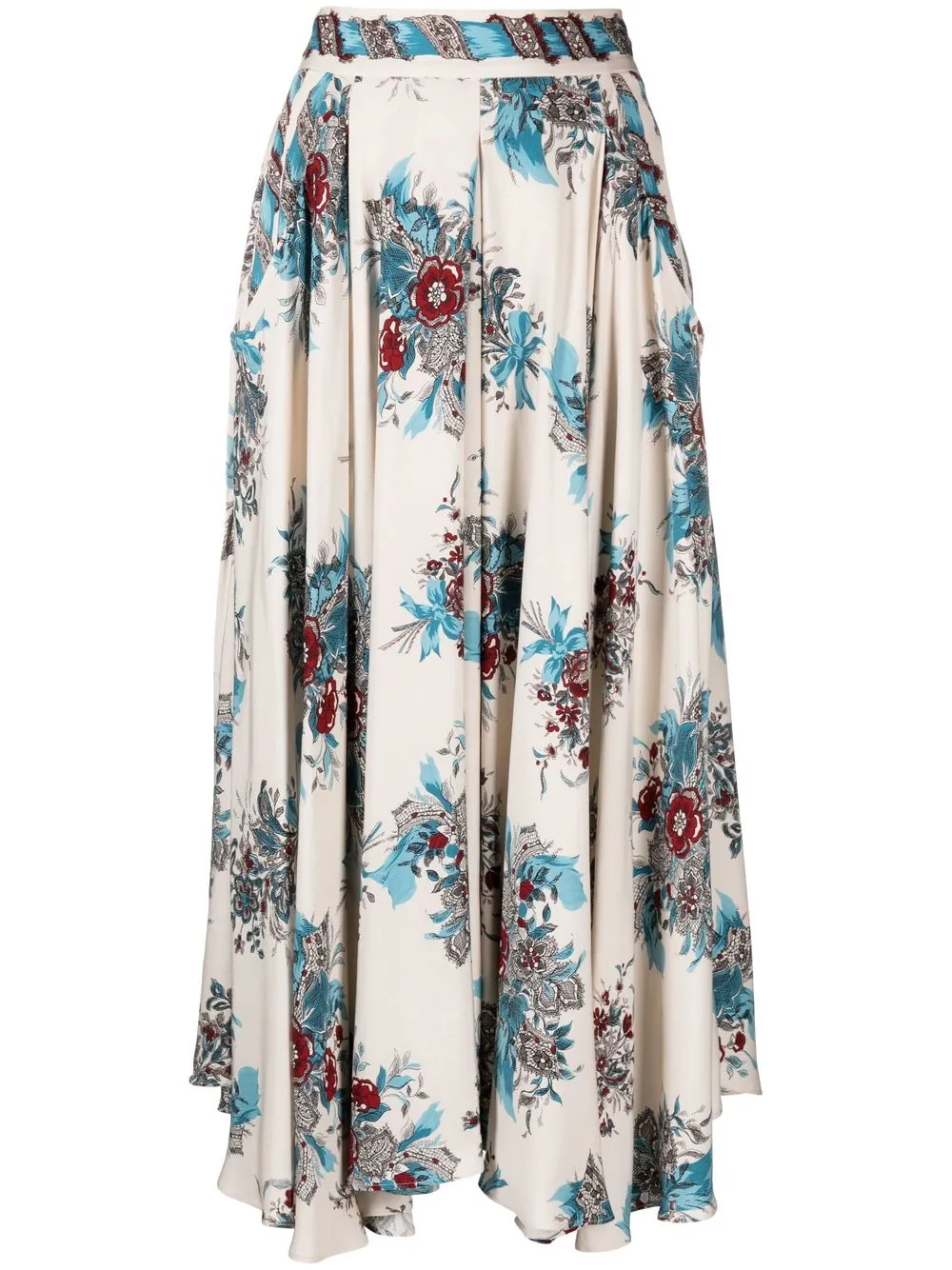 

Antonio Marras A-line floral-print skirt - Neutrals