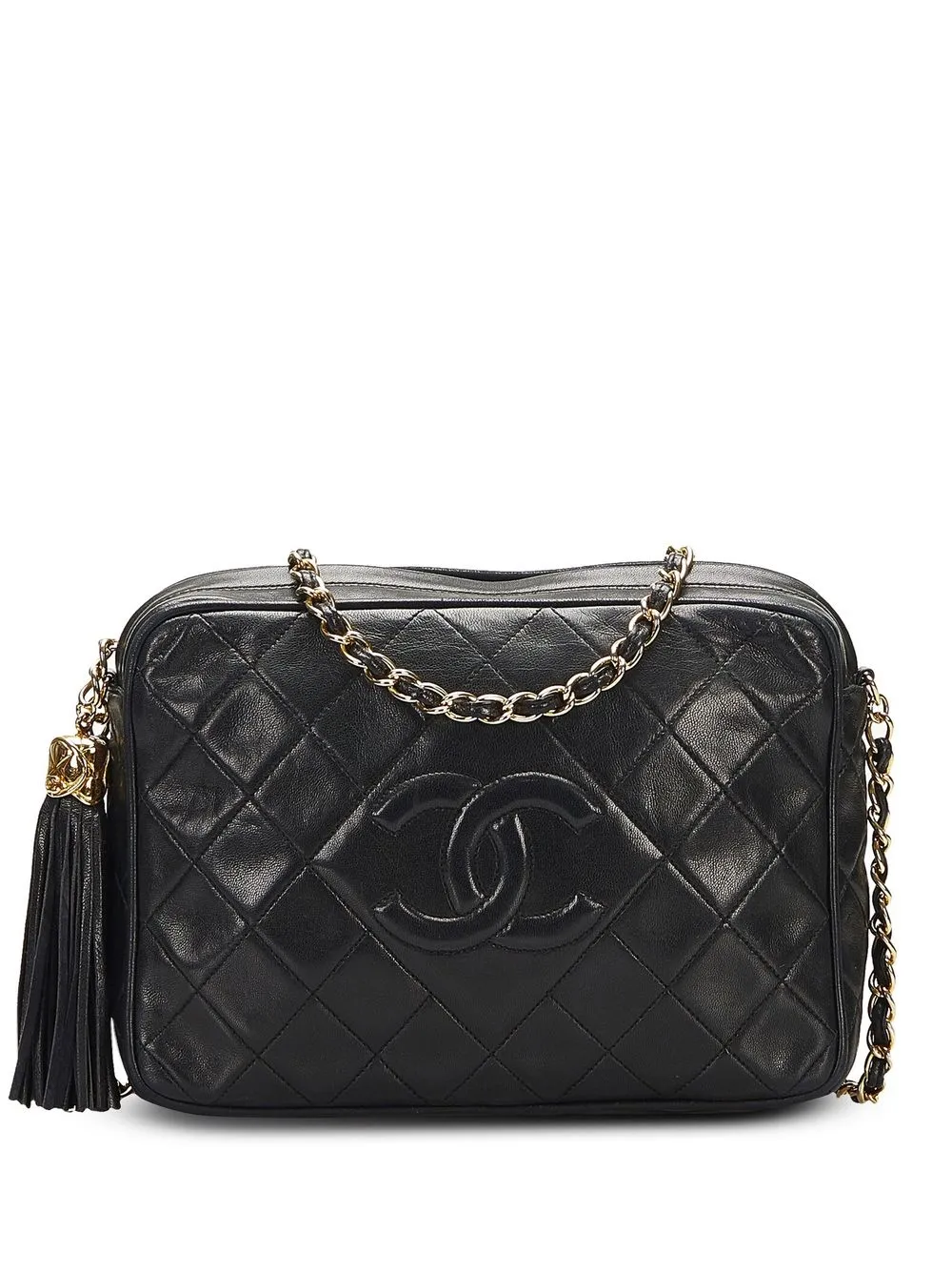 Pre-owned Chanel 2006-2008 Medallion Tote Bag In Black