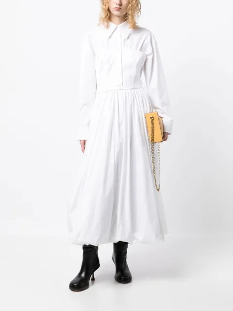 A.W.A.K.E. Mode corset-style shirt dress AW22D08TX10 - 1