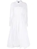 A.W.A.K.E. Mode corset-style shirt dress - White