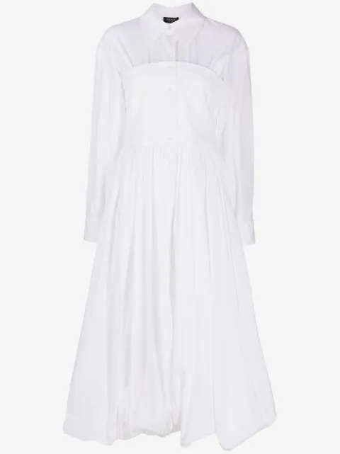 A.W.A.K.E. Mode corset-style shirt dress