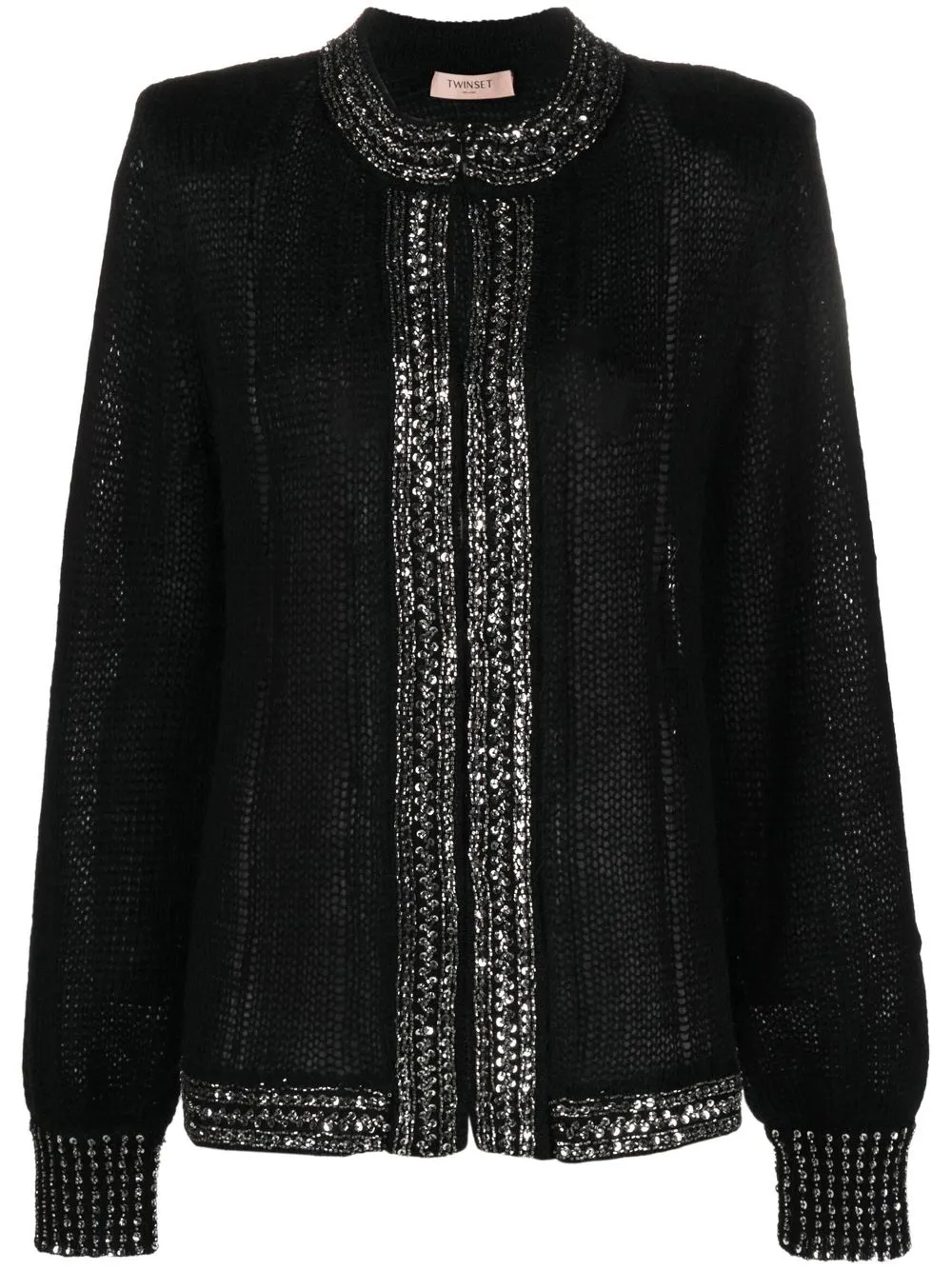 

TWINSET knit sequin-detail cardigan - Black
