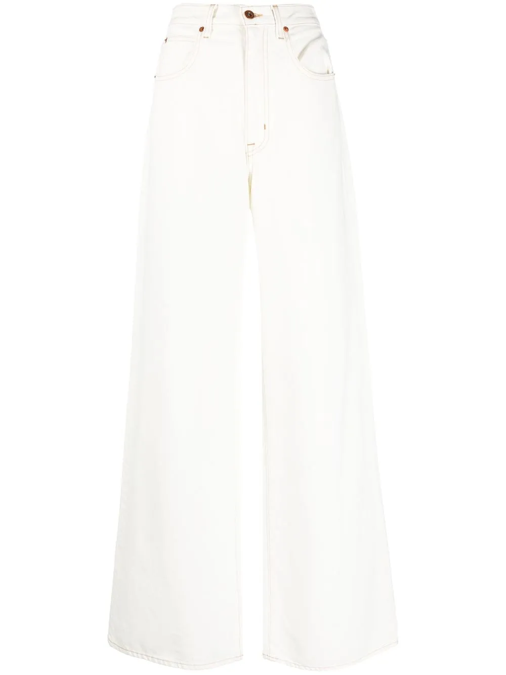 

SLVRLAKE wide-leg denim jeans - White