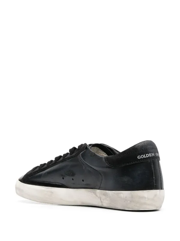 Golden goose store black leather sneakers