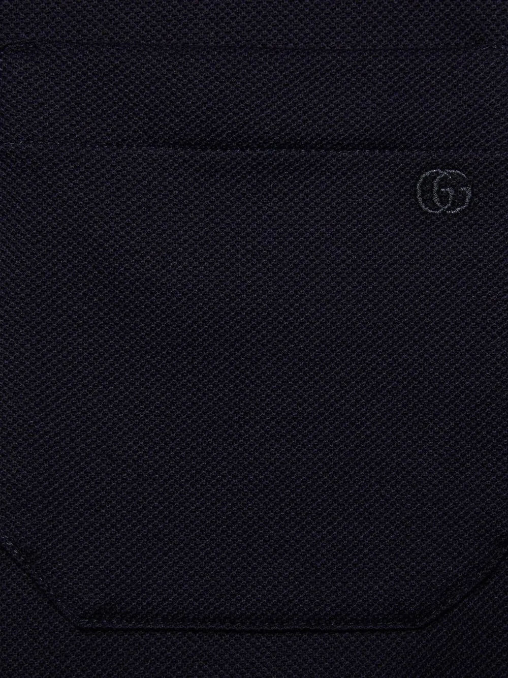 Gucci Poloshirt met gestreepte kraag - Blauw