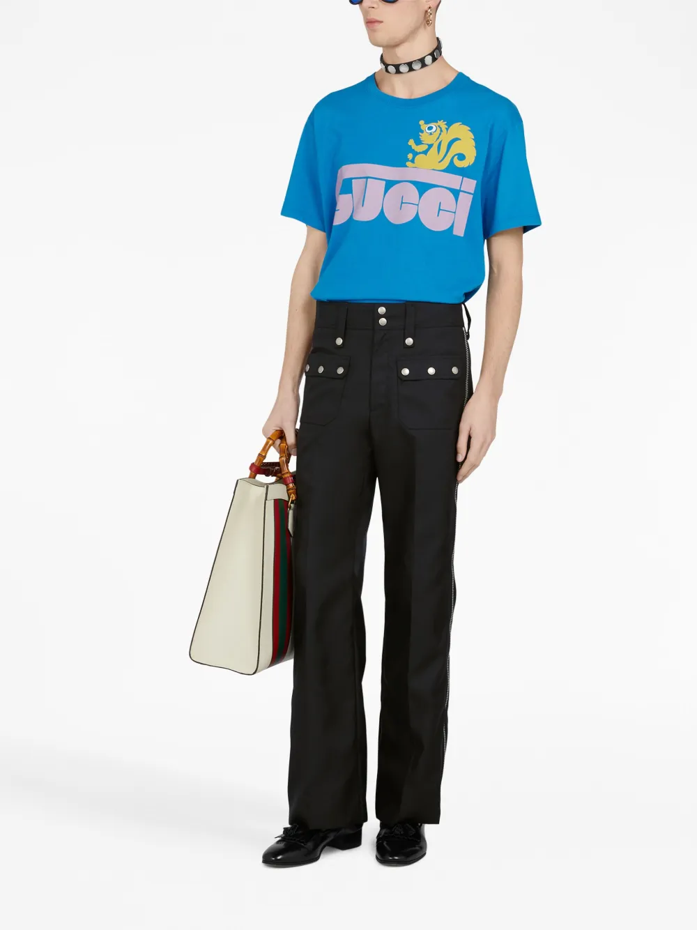 Gucci Canvas broek - Zwart