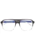 Cutler & Gross ombre pilot-frame glasses - Grey