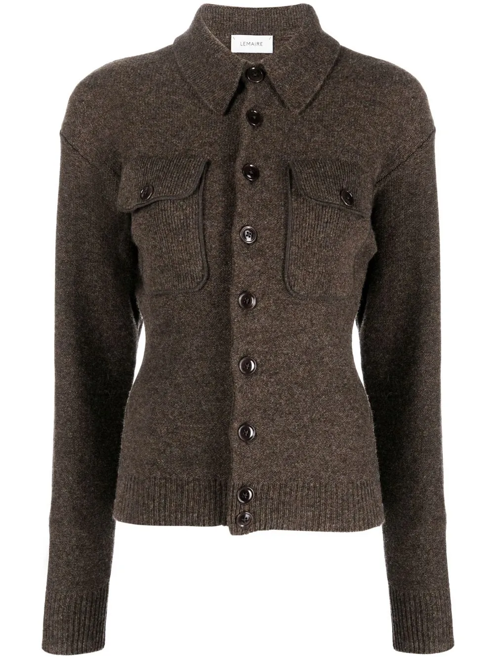 

Lemaire fine-knit button-up cardigan - Brown