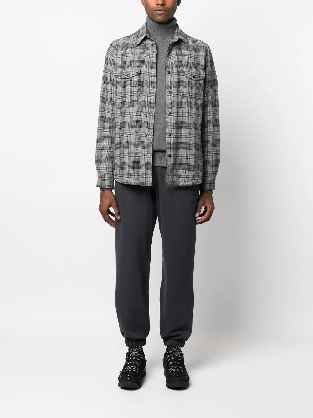 Stone Island Coltrui met logopatch - Grijs