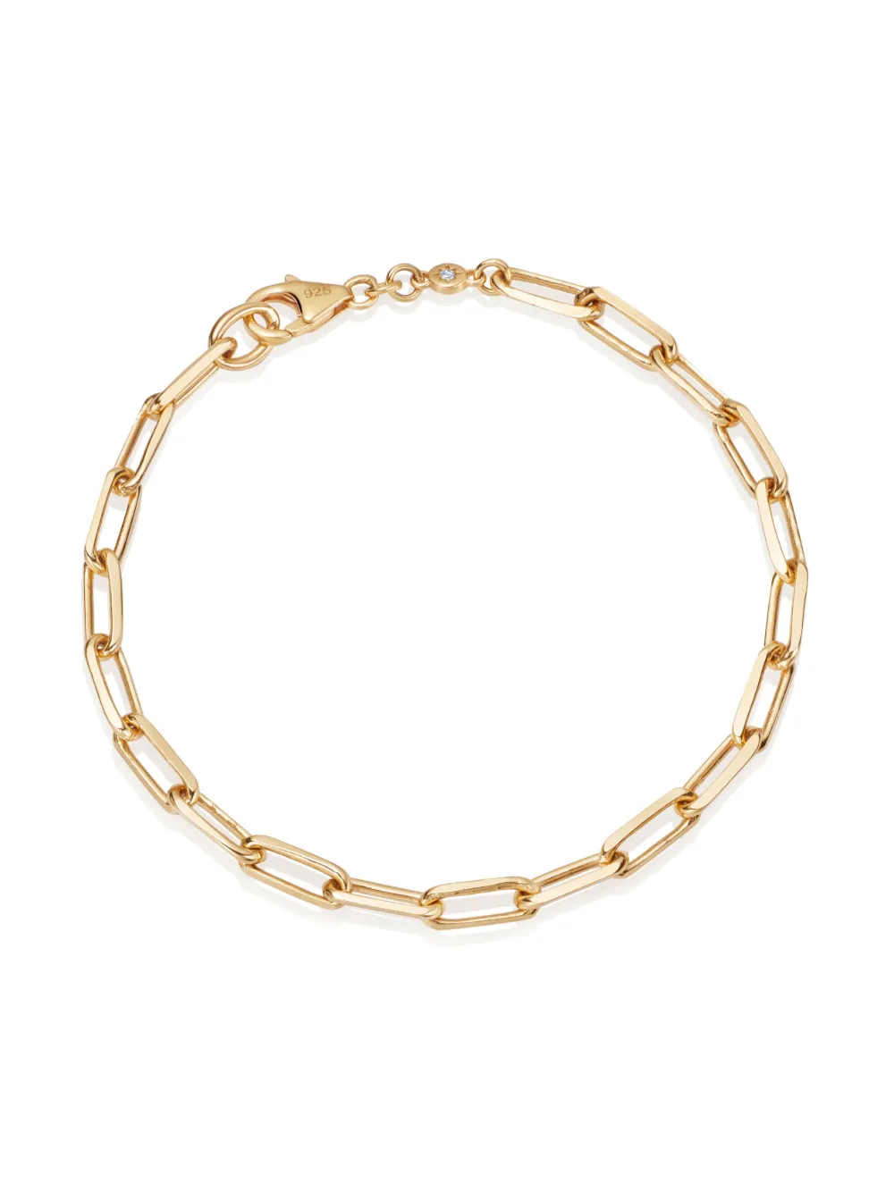 Astley Clarke Polished-finish Square-link Bracelet In Gold