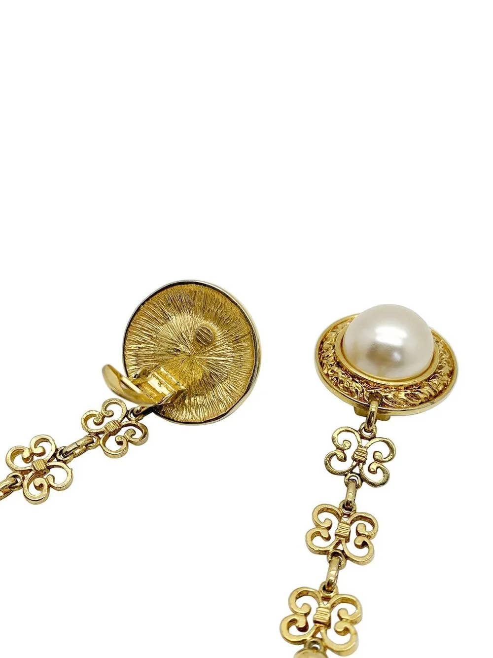 Jennifer Gibson Jewellery Vintage statement pearl bomb earrings 1980s | Image 2