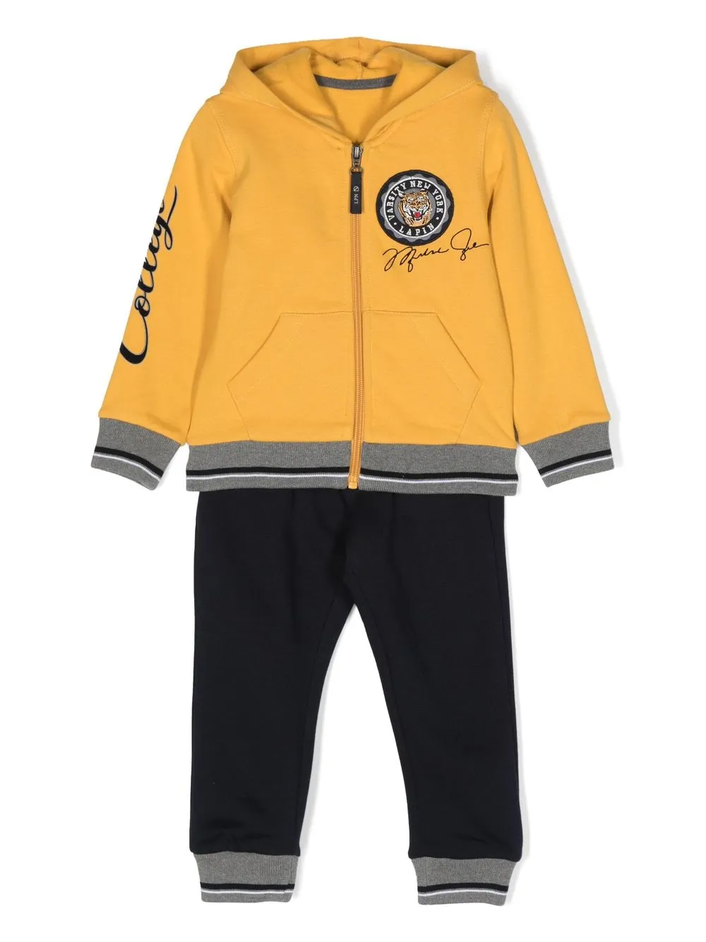 

Lapin House logo-patch tracksuit set - Yellow
