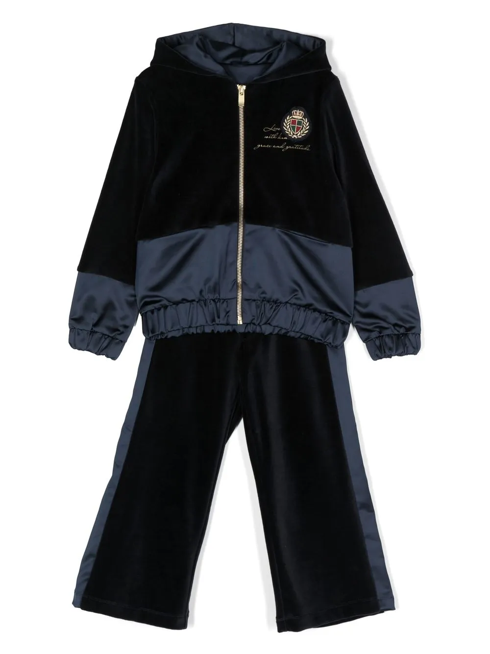 

Lapin House logo-patch tracksuit set - Blue