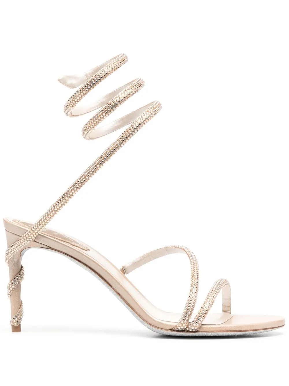 

René Caovilla Cleo 80mm sandals - Neutrals