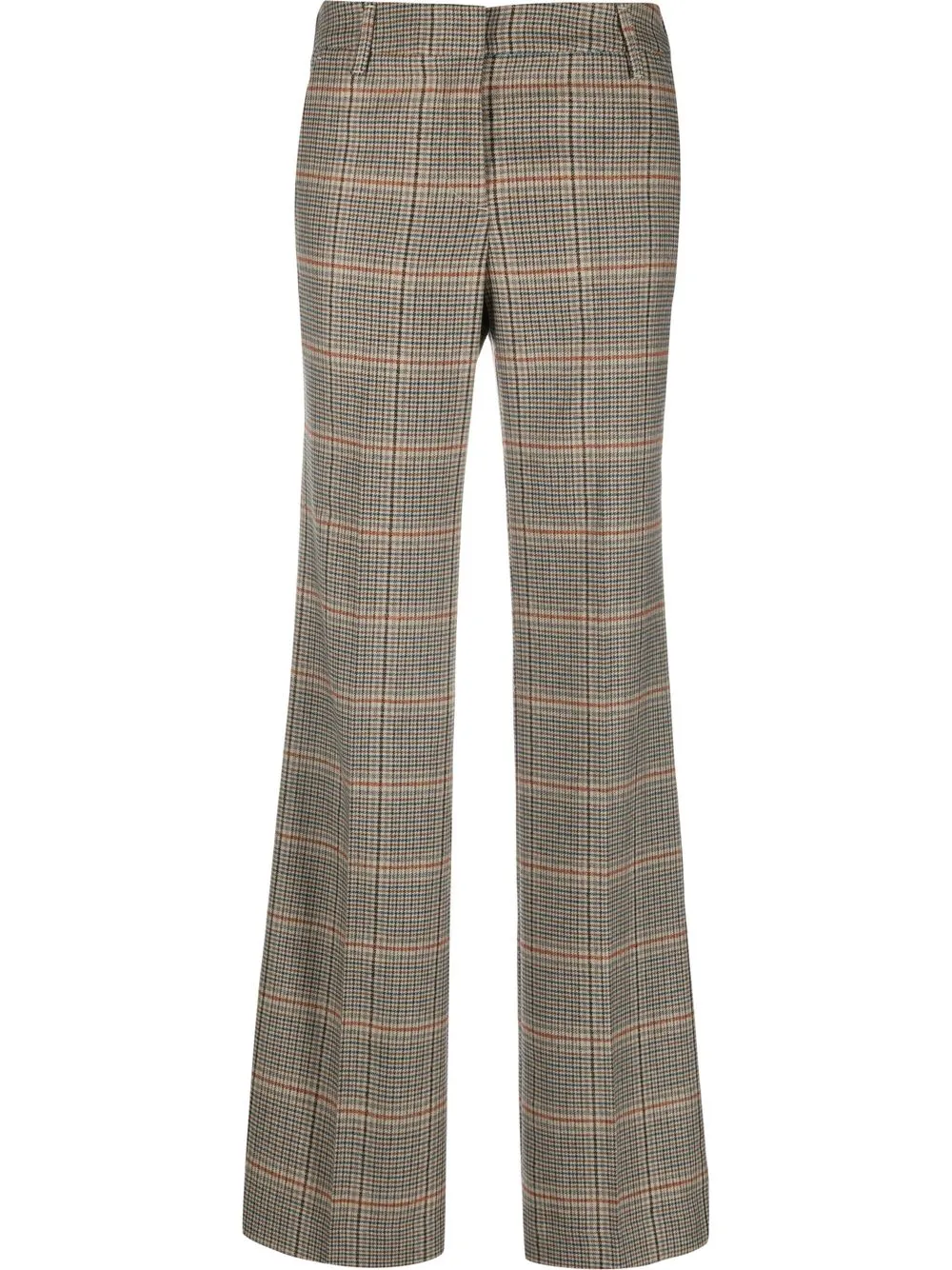 

Jacob Cohën logo-embroidered checked trousers - Neutrals