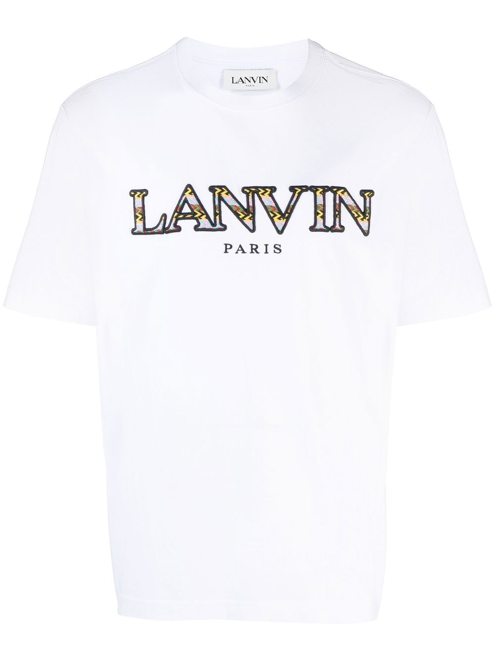 LANVIN LOGO-EMBROIDERED T-SHIRT
