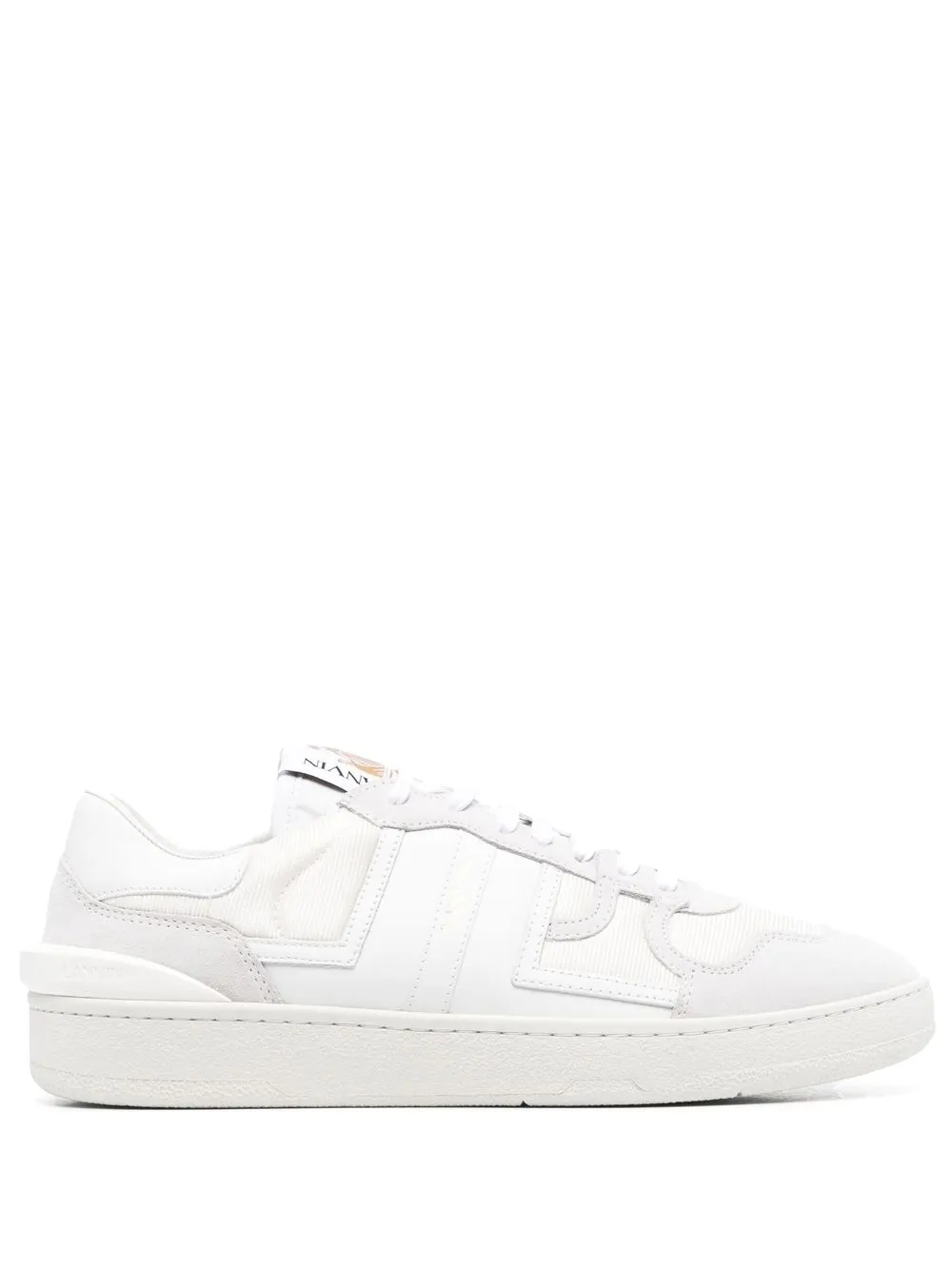 

Lanvin tenis bajos con paneles - Blanco