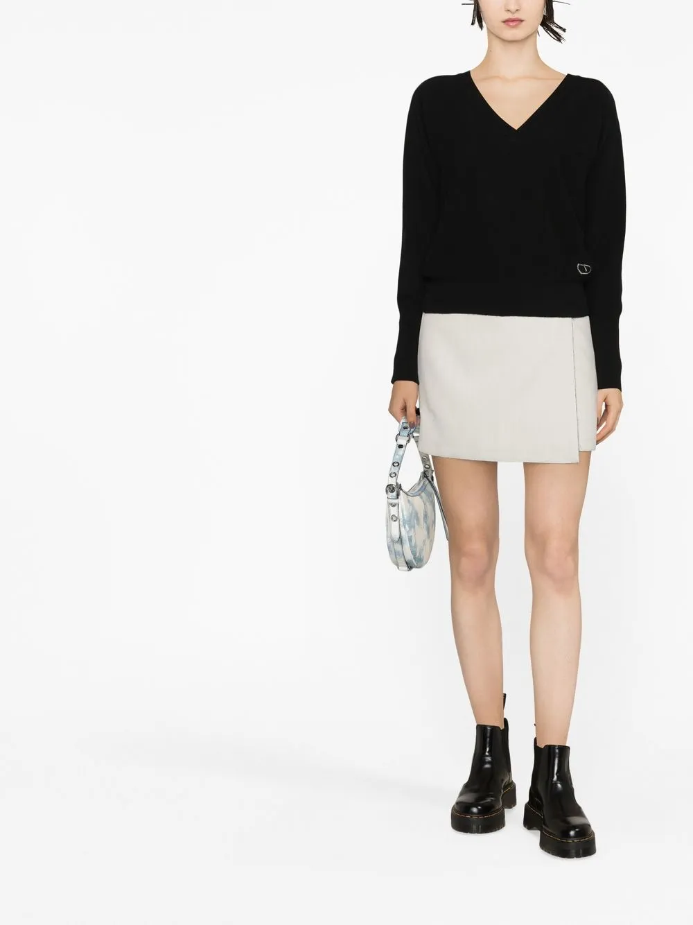 TWINSET Trui met V-hals - Zwart