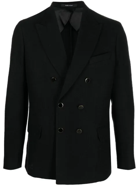 Reveres 1949 peak-lapels double-breasted blazer 