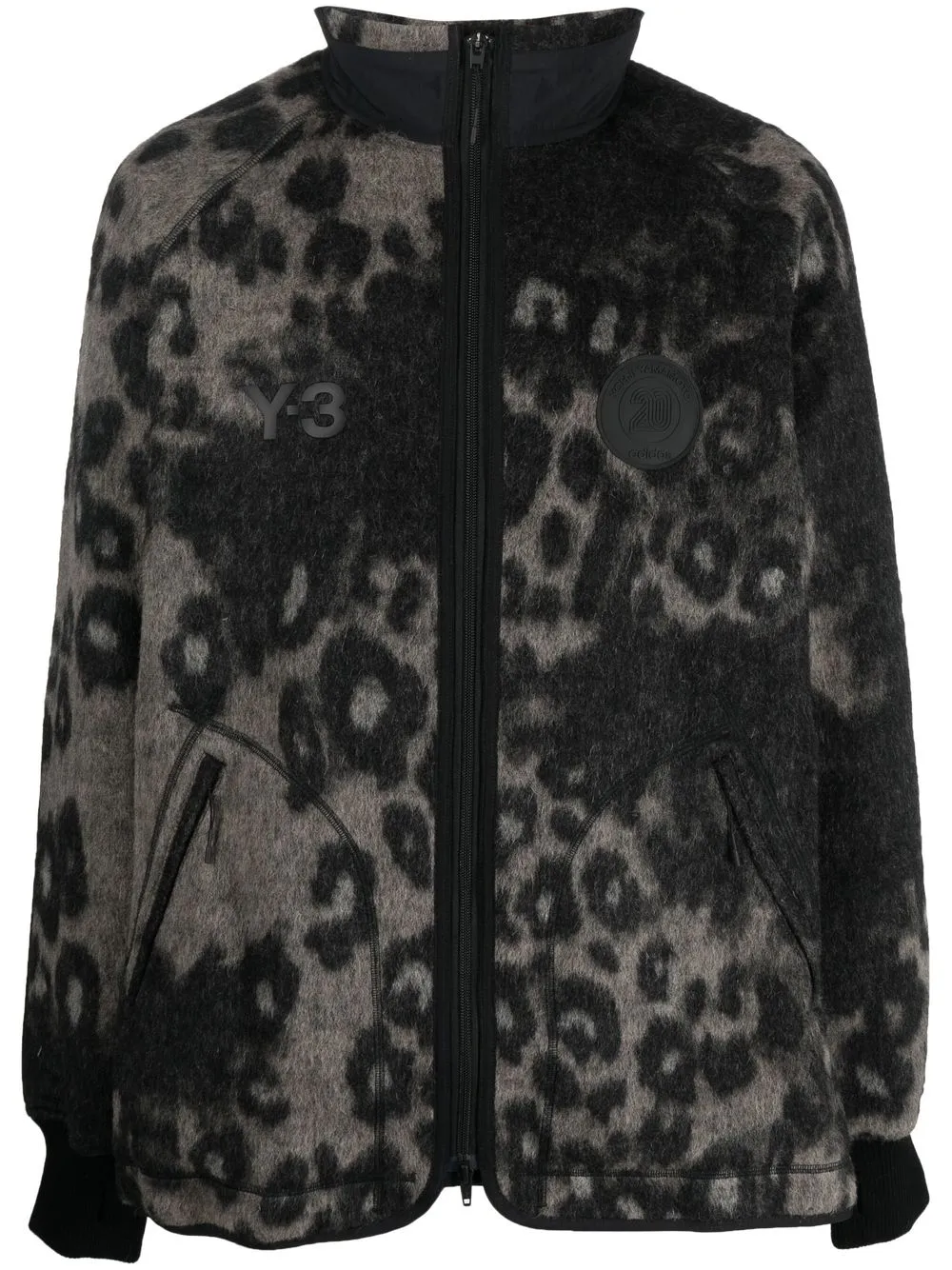 Y-3 LEOPARD-PRINT ZIP-UP JACKET