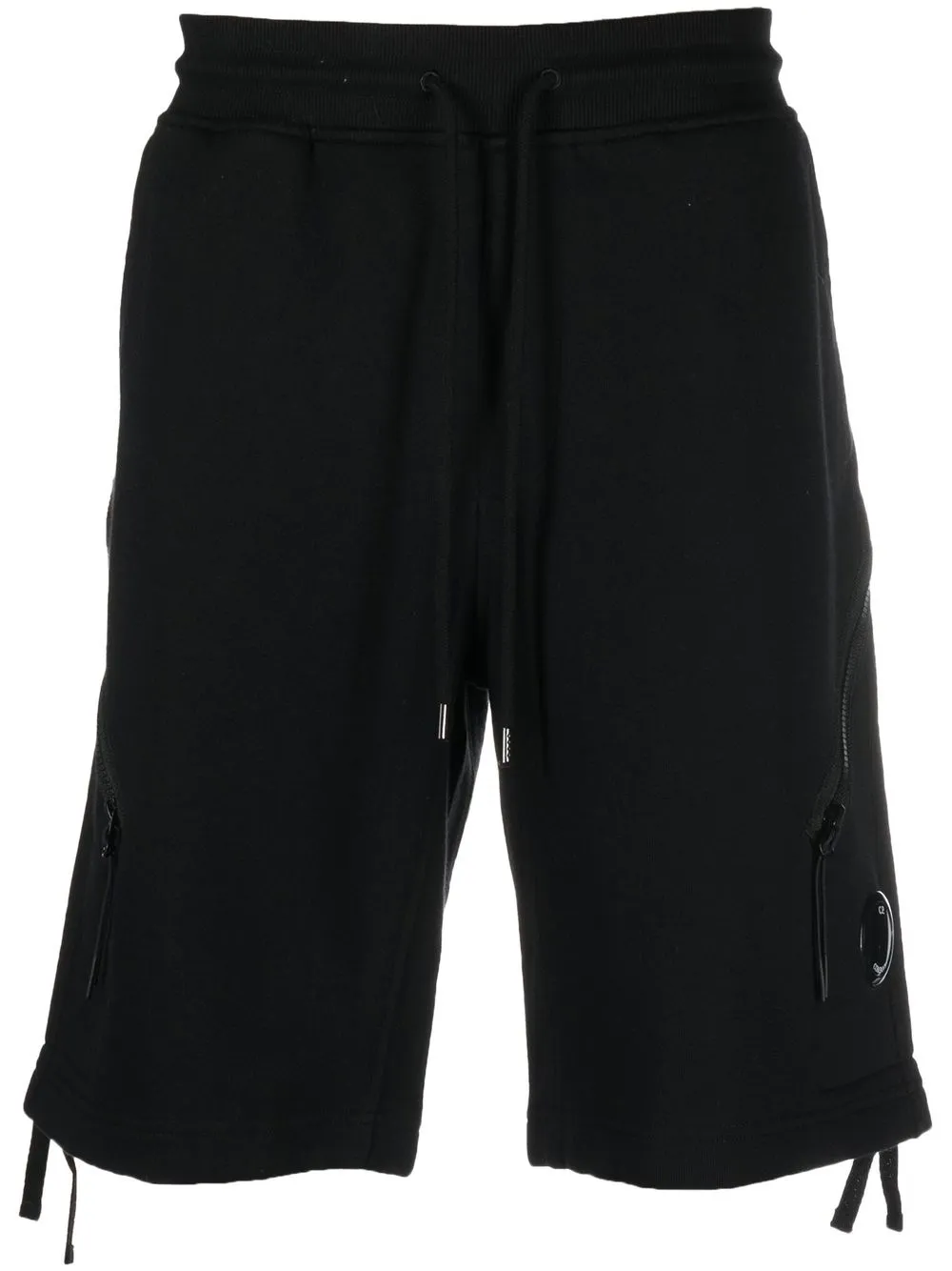 

C.P. Company bermudas con cordones en la pretina - Negro