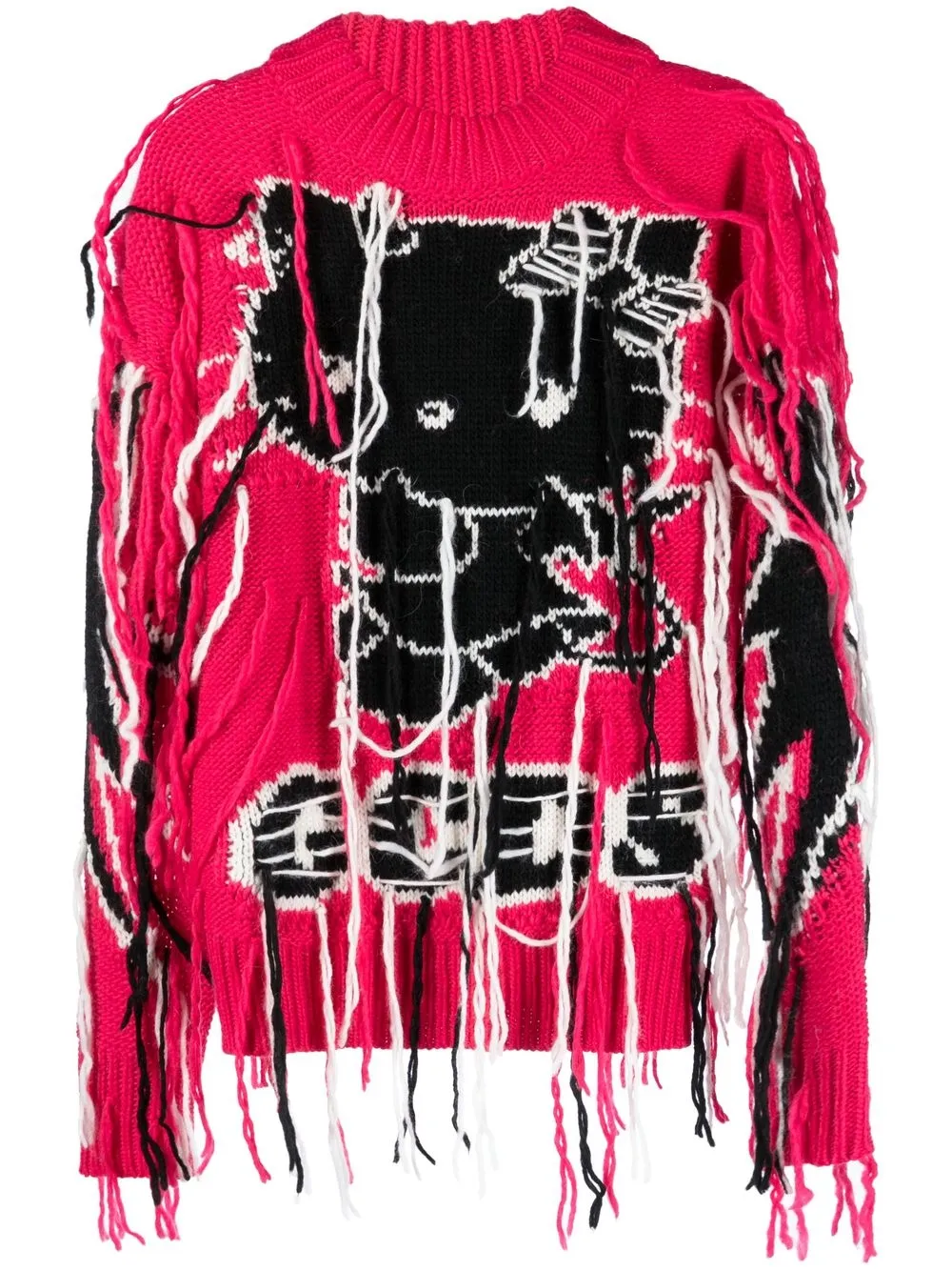 

Gcds intarsia-knit crew-neck jumper - Pink
