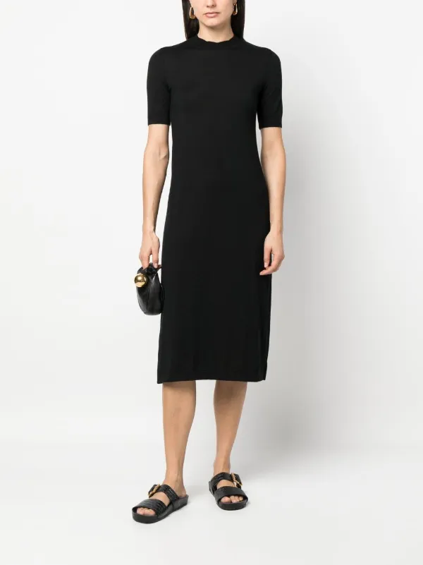 light blue midi wrap dress Tuckernuck Blue Fog Faux Wrap Senna Dress Blue Fog / XS