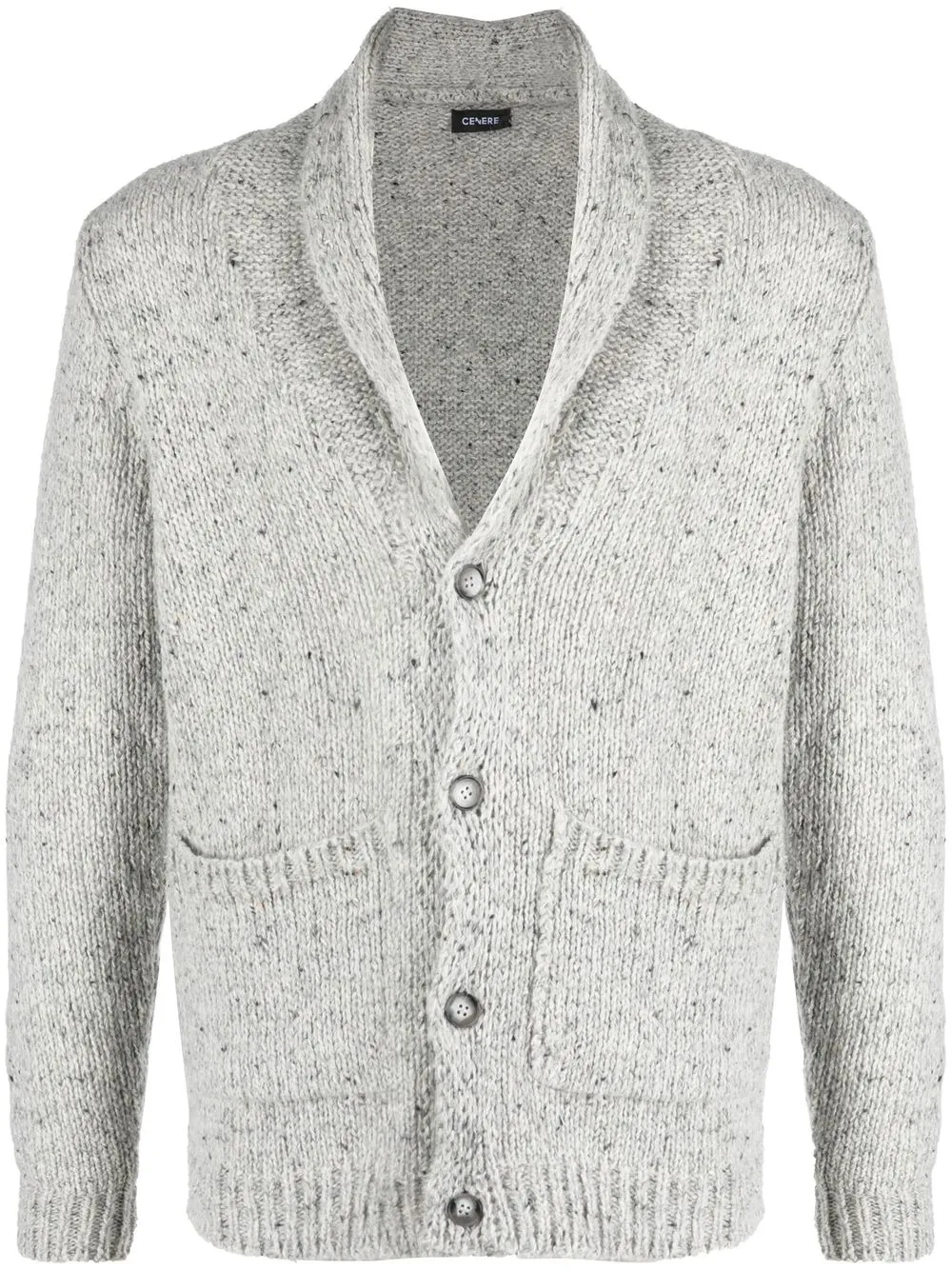 

Cenere GB speckled knit cardigan - Grey