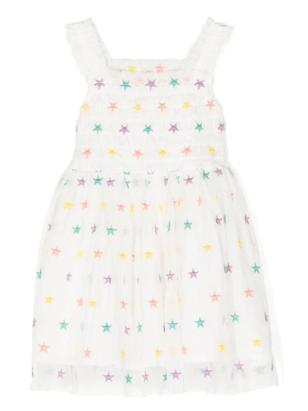 

Stella McCartney Kids star-motif sleeveless dress - White