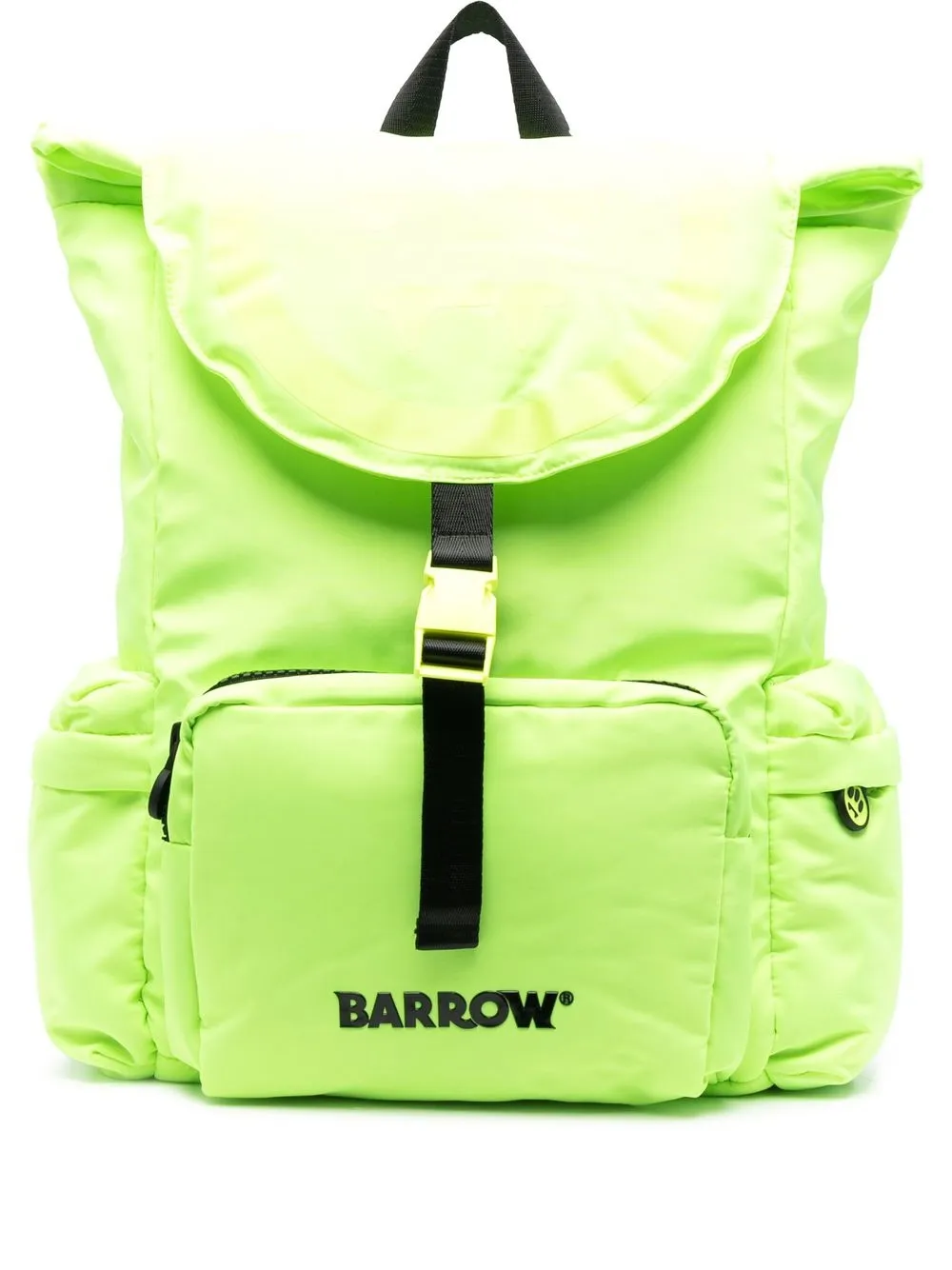 

BARROW logo-print padded backpack - Yellow
