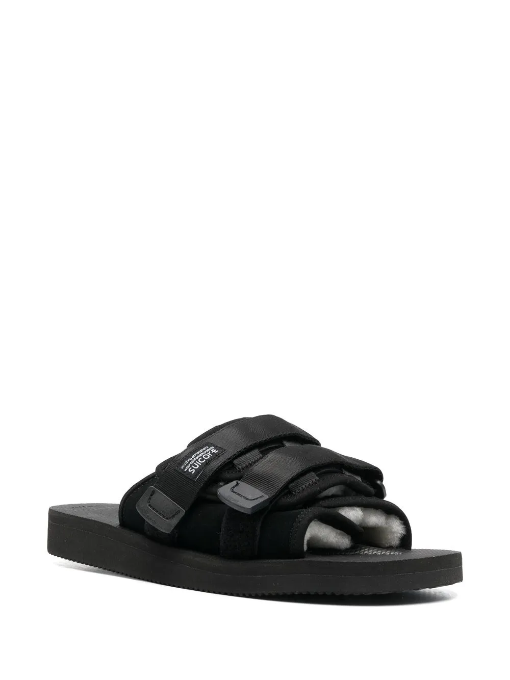 Suicoke Moto-Cab sandalen met klittenband - Zwart