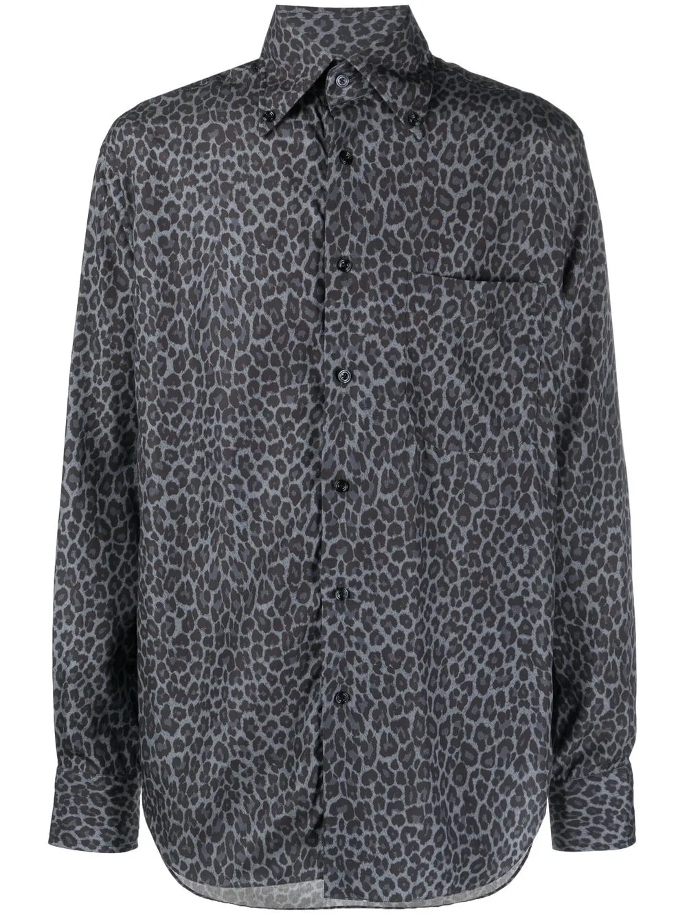TOM FORD leopard-print long-sleeve shirt Men