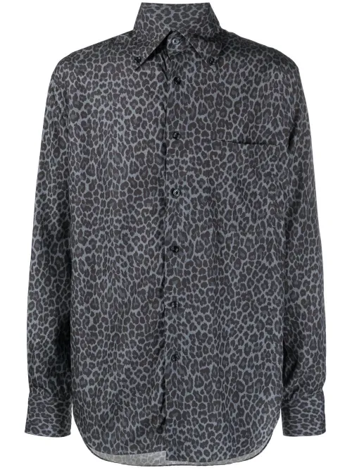 Chemise à imprimé léopard - TOM FORD - Modalova