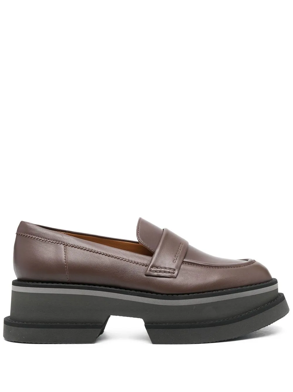 

Clergerie chunky sole leather loafers - Brown