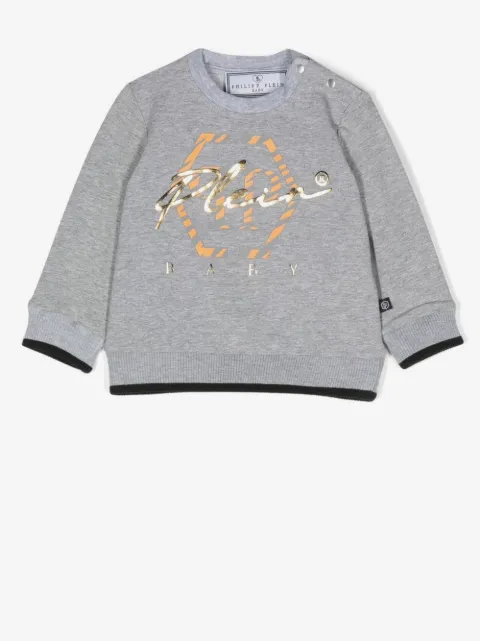 Philipp Plein Junior sweat à logo imprimé