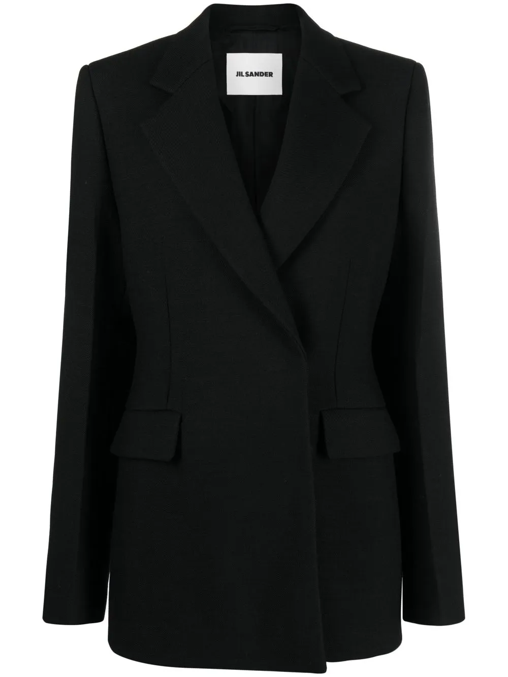

Jil Sander single-breasted wool-blend blazer - Black