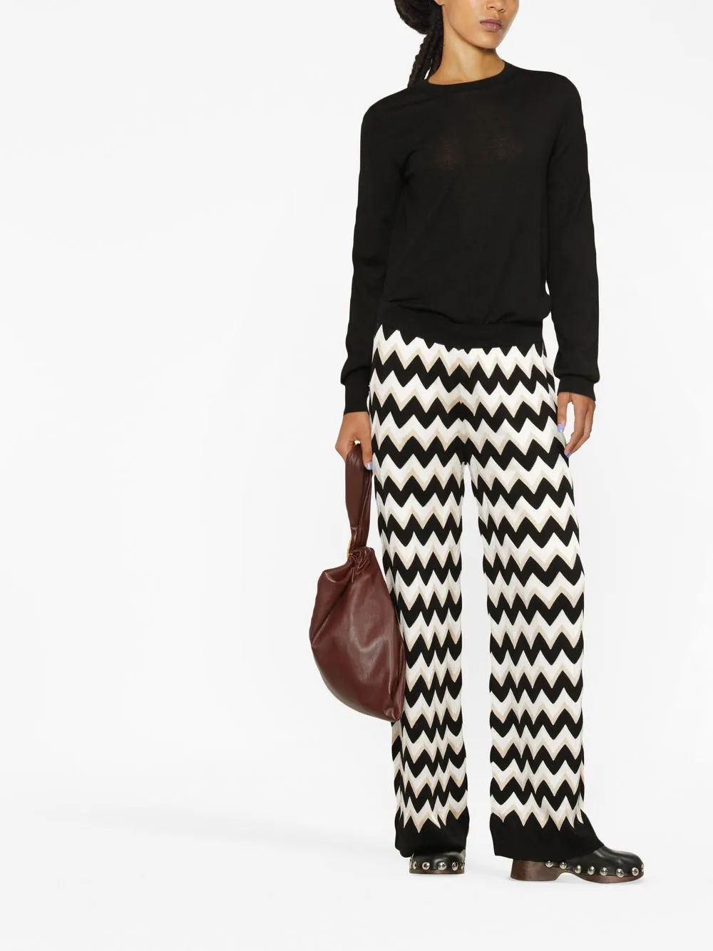 Missoni Broek met wijde pijpen - Wit