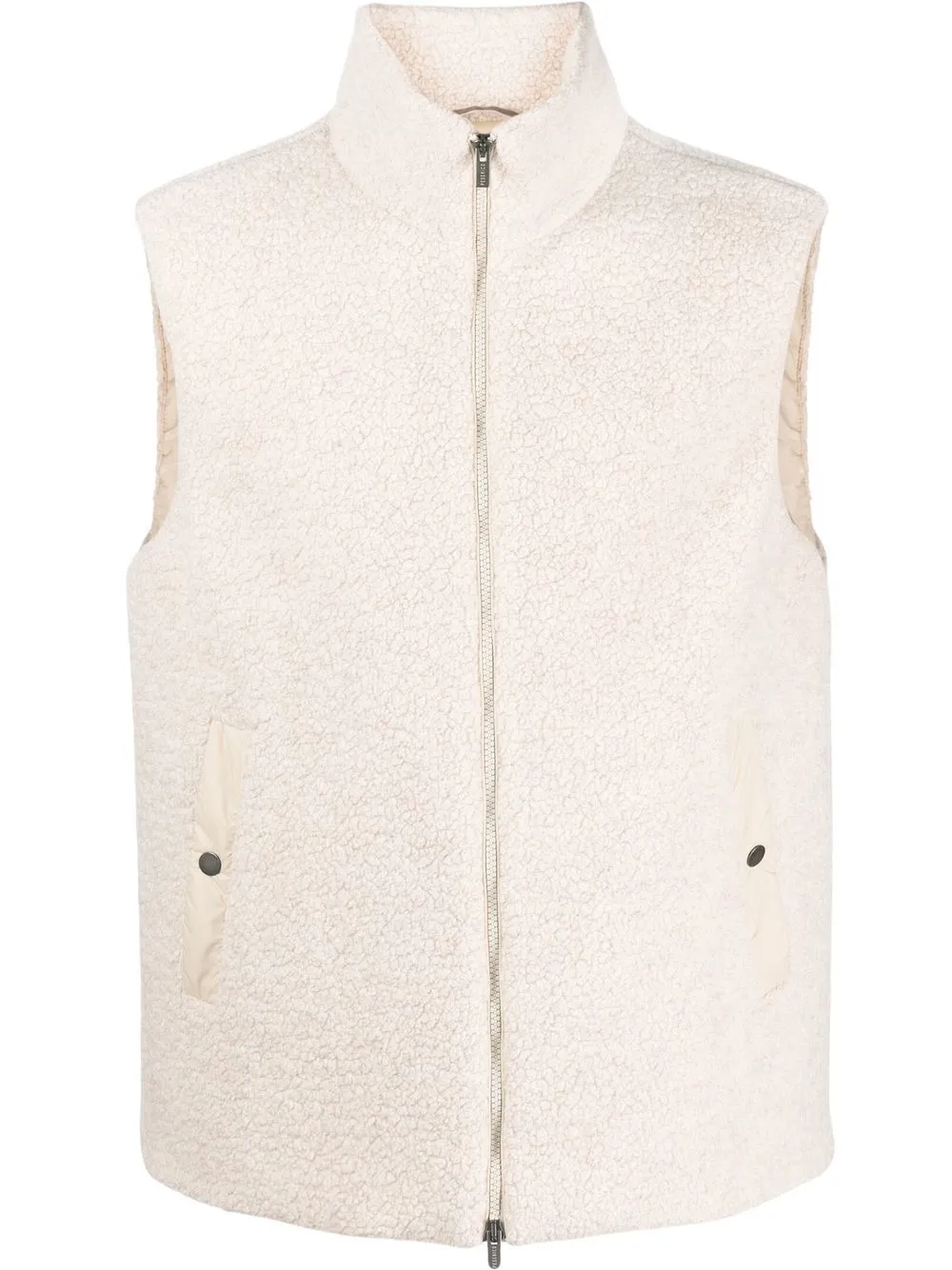 

Peserico shearling zipped gilet - Neutrals